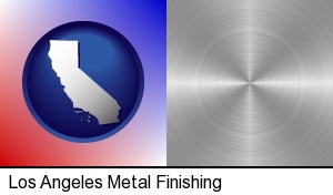 Los Angeles, California - a smoothly-finished metal surface