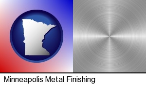 Minneapolis, Minnesota - a smoothly-finished metal surface