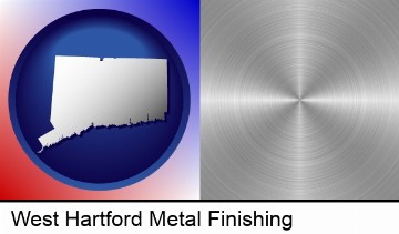 a smoothly-finished metal surface in West Hartford, CT